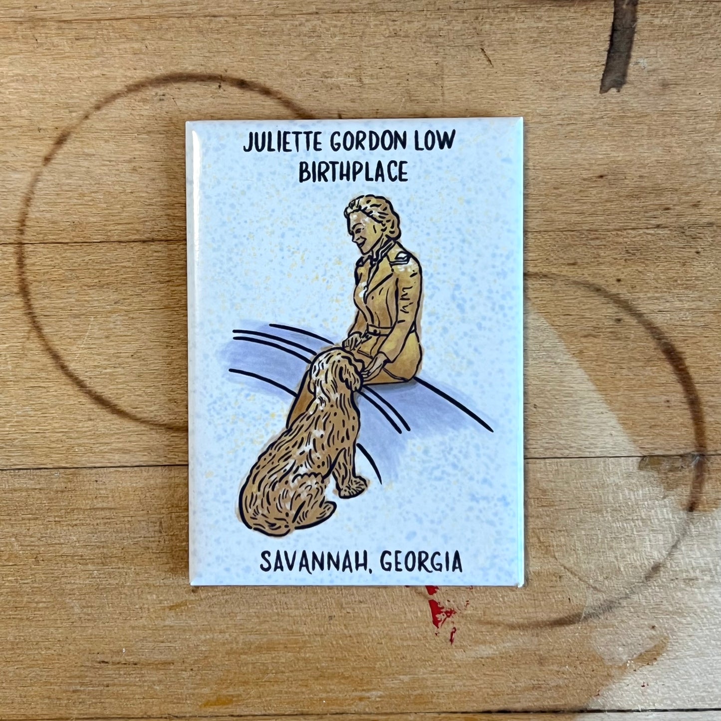 Juliette Gordon Low Birthplace Fridge Magnet - Statue