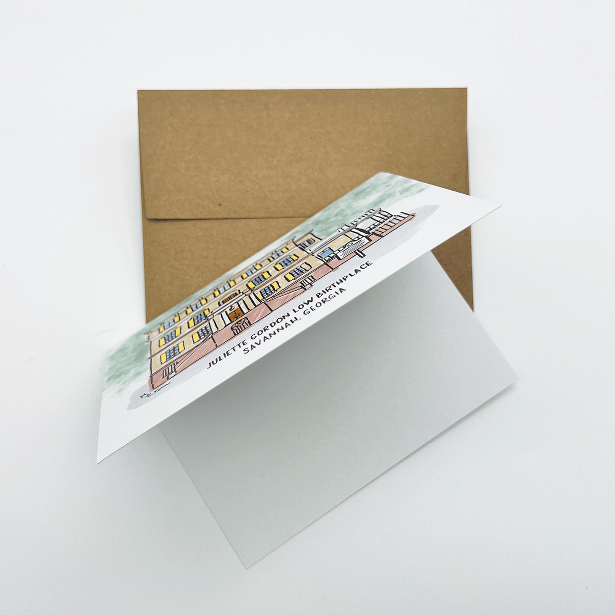 Juliette Gordon Low Birthplace Greeting Card - Building