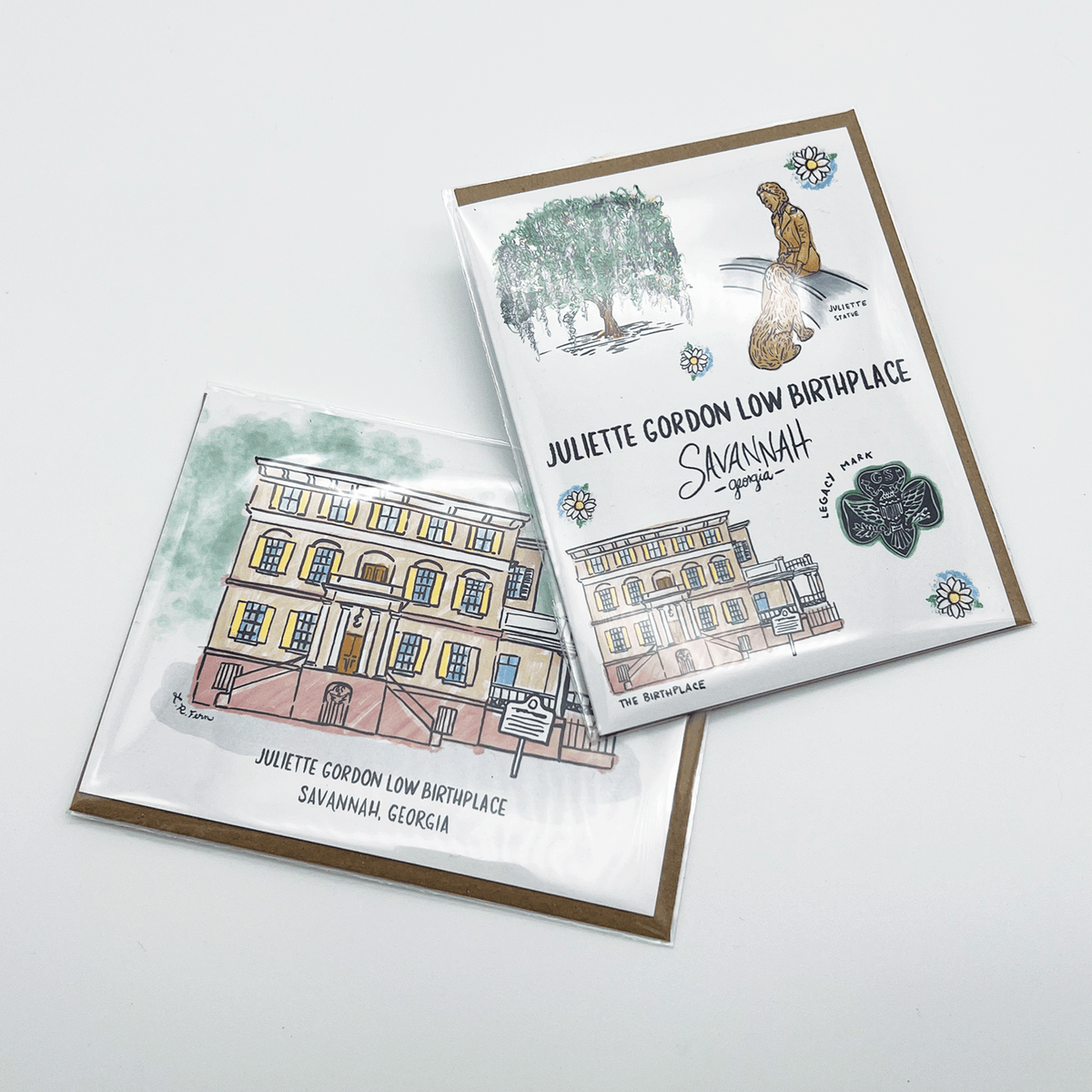 Juliette Gordon Low Birthplace Greeting Card - Building