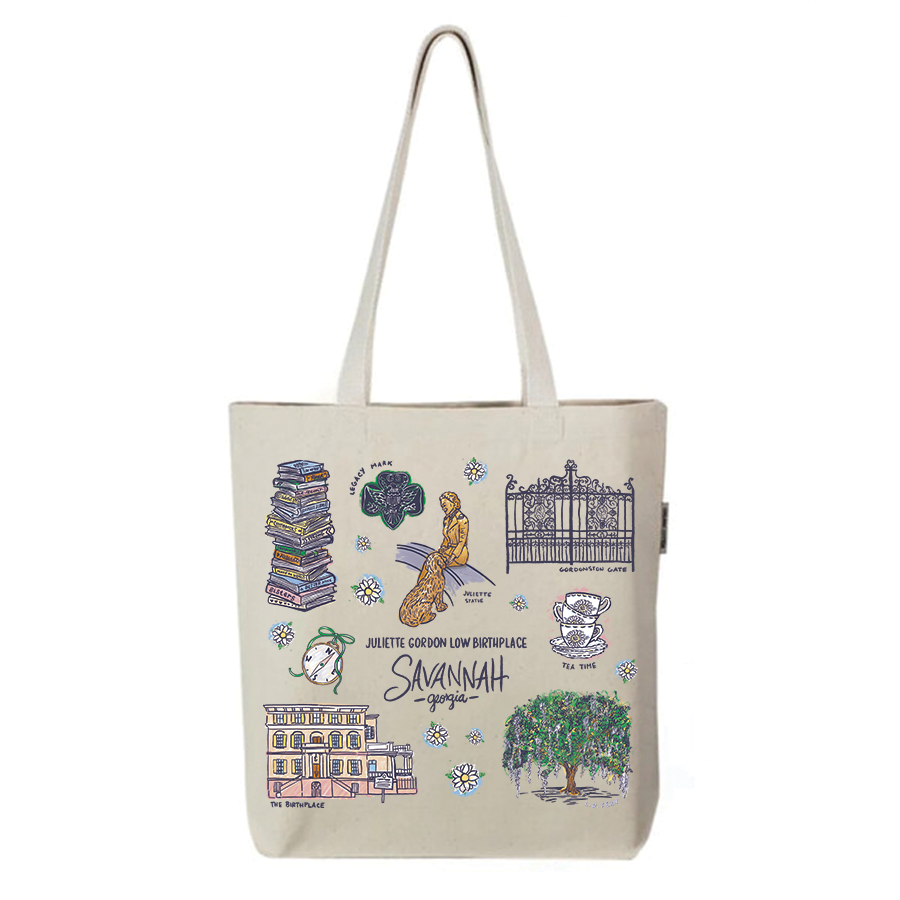 Juliette Gordon Low Birthplace Canvas Tote Bag