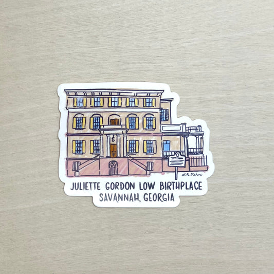 Juliette Gordon Low Birthplace Building Sticker