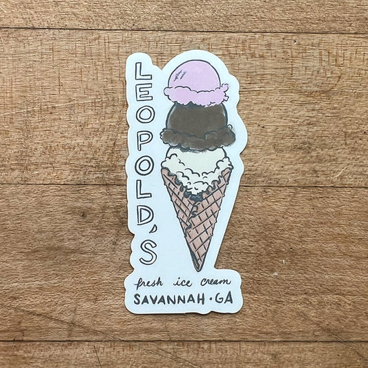 Leopold's Ice Cream Sticker