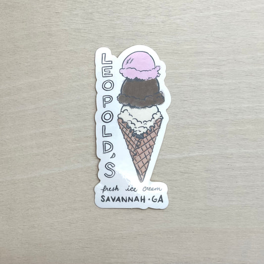 Leopold's Ice Cream Sticker