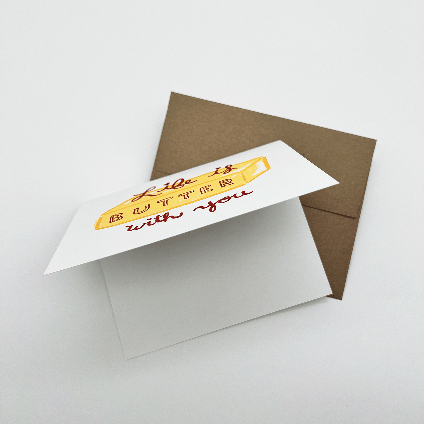 Life is Butter with You Greeting Card