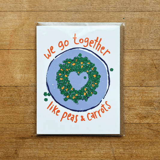 Peas & Carrots Greeting Card