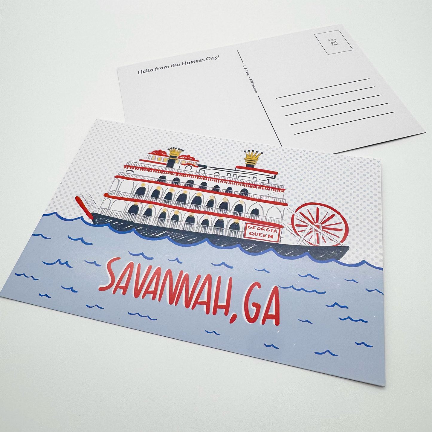 Savannah Riverboat Postcard