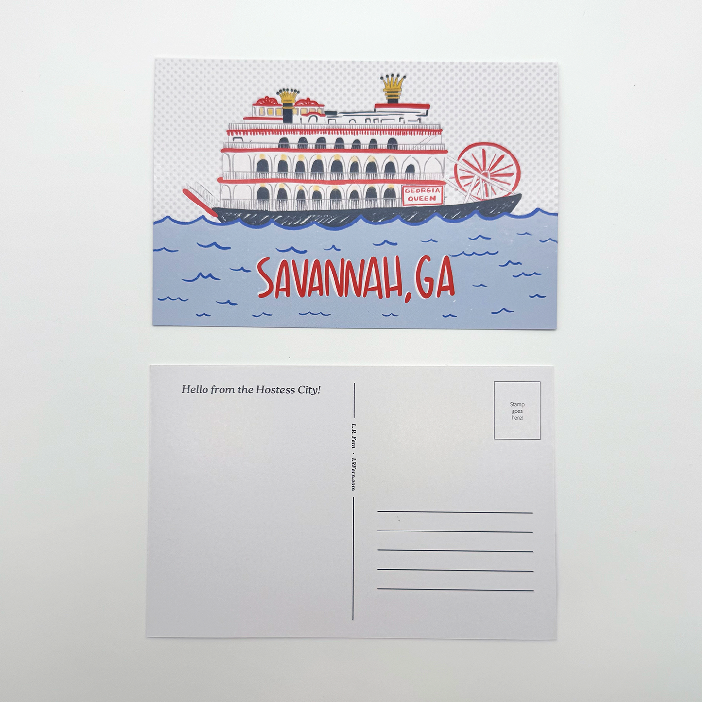 Savannah Riverboat Postcard