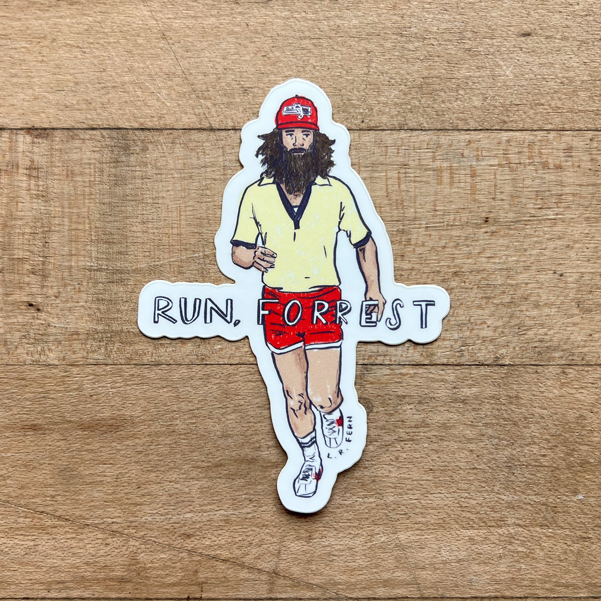 Run, Forrest! Gump Sticker