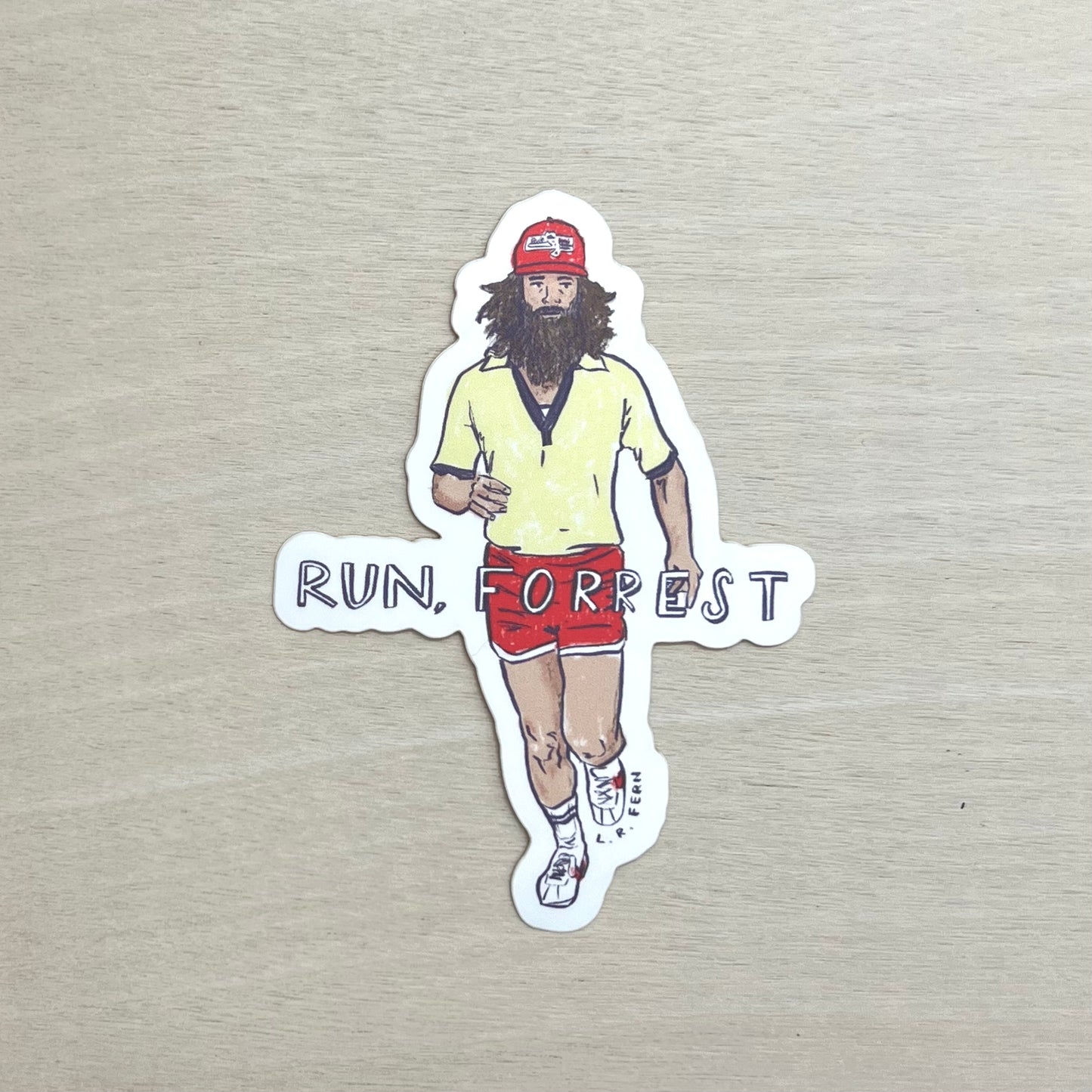 Run, Forrest! Gump Sticker