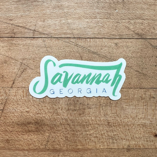Savannah Script Sticker
