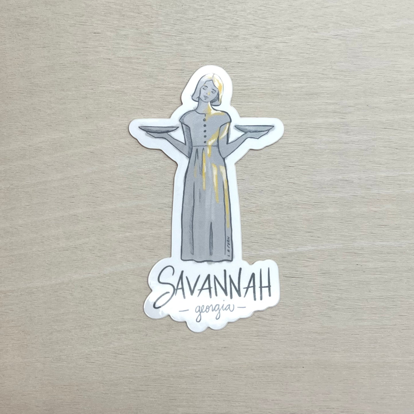 Bird Girl Savannah Sticker