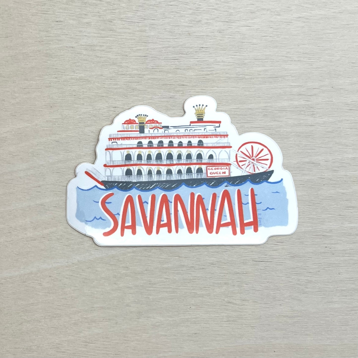 Riverboat Savannah Sticker