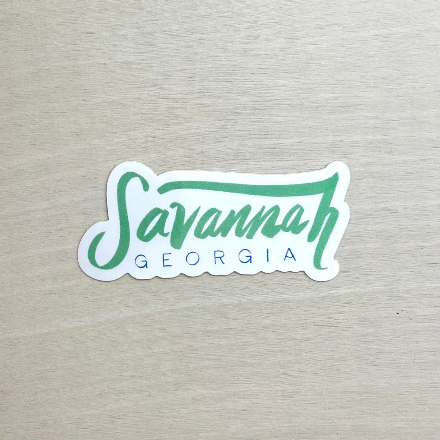 Savannah Script Sticker