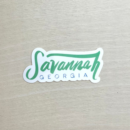 Savannah Script Sticker