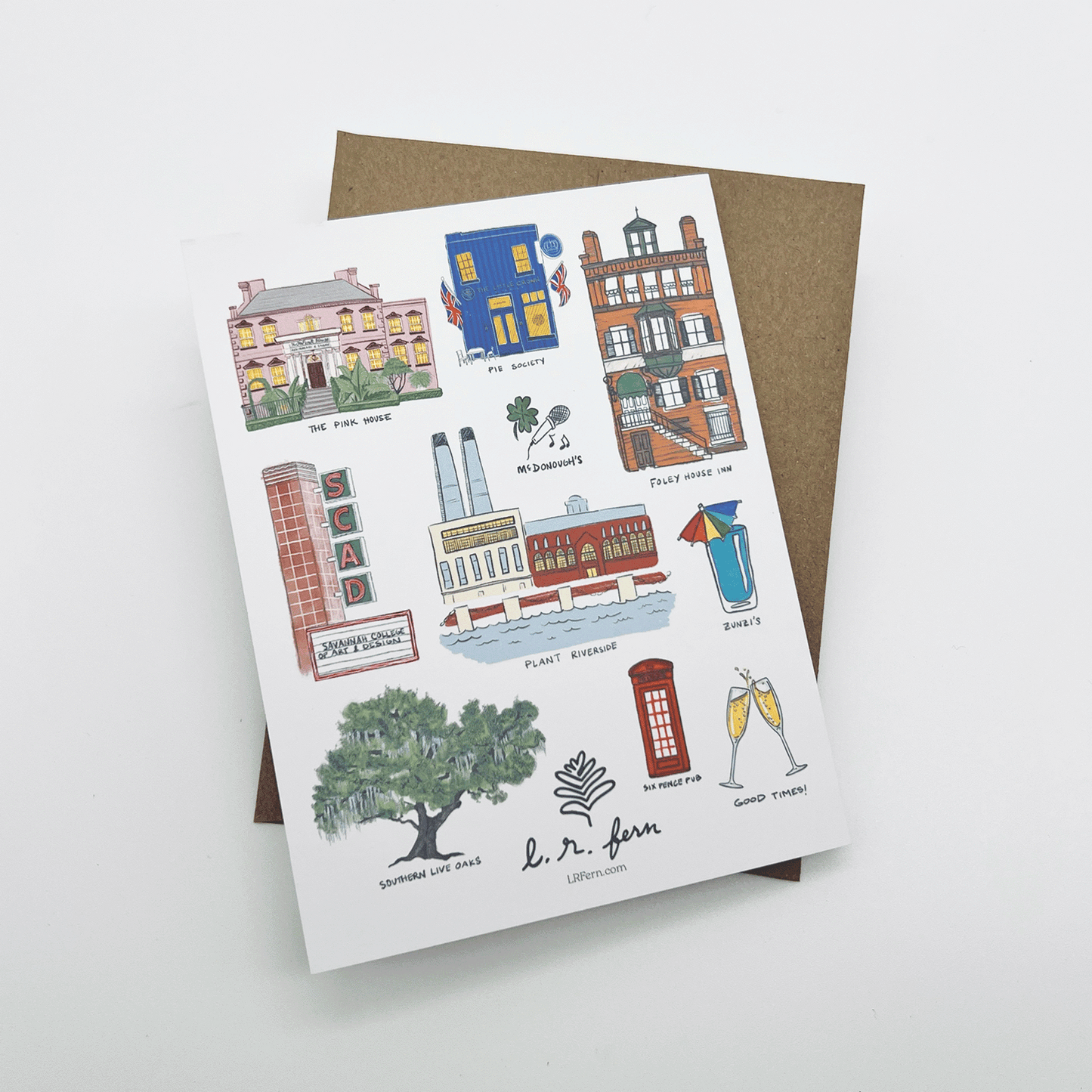 Savannah Sights Greeting Card
