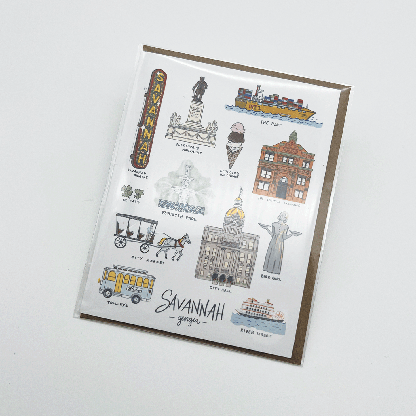 Savannah Sights Greeting Card