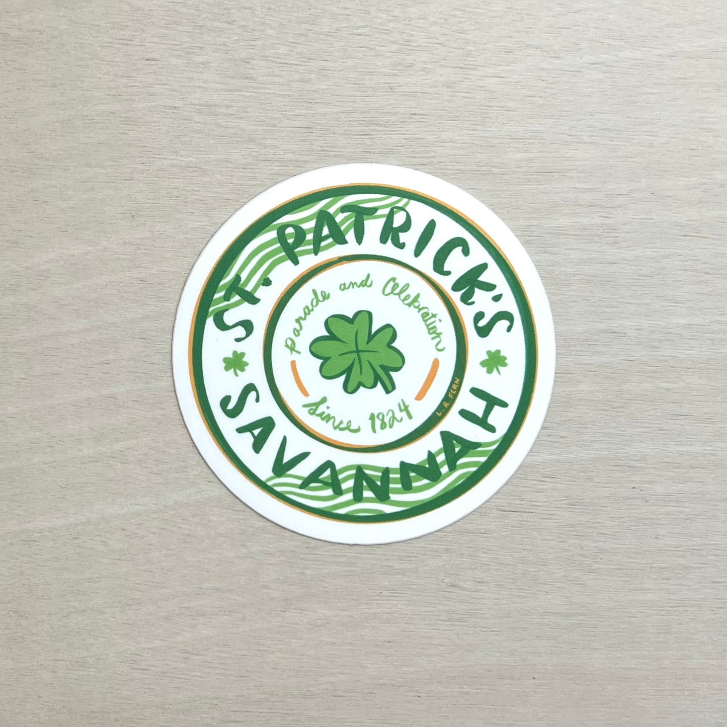 Savannah St. Patrick's Day Sticker