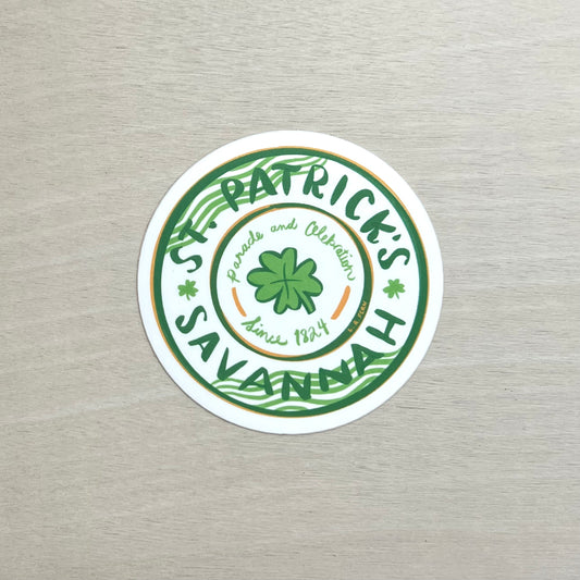Savannah St. Patrick's Day Sticker