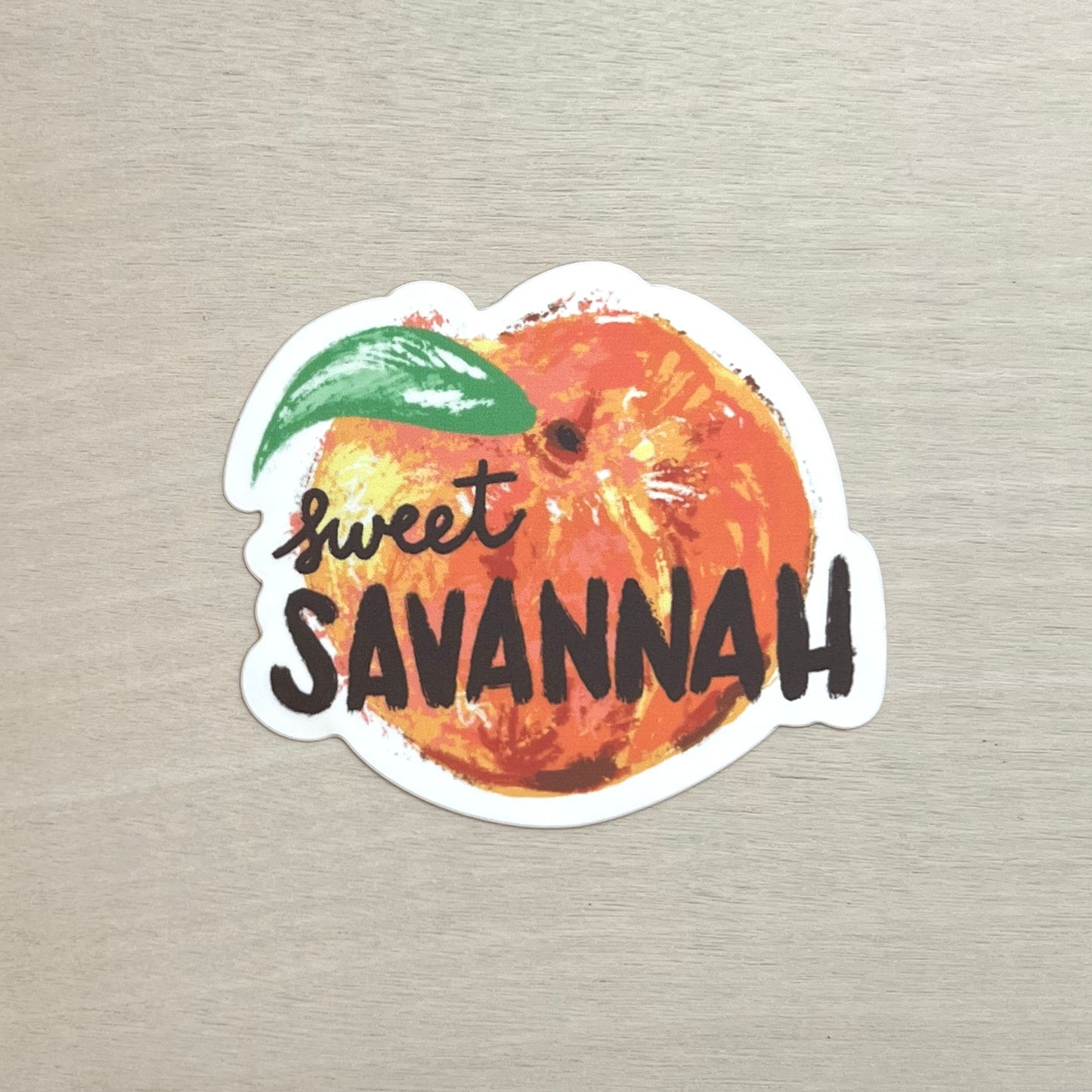 Sweet Savannah Peach Sticker