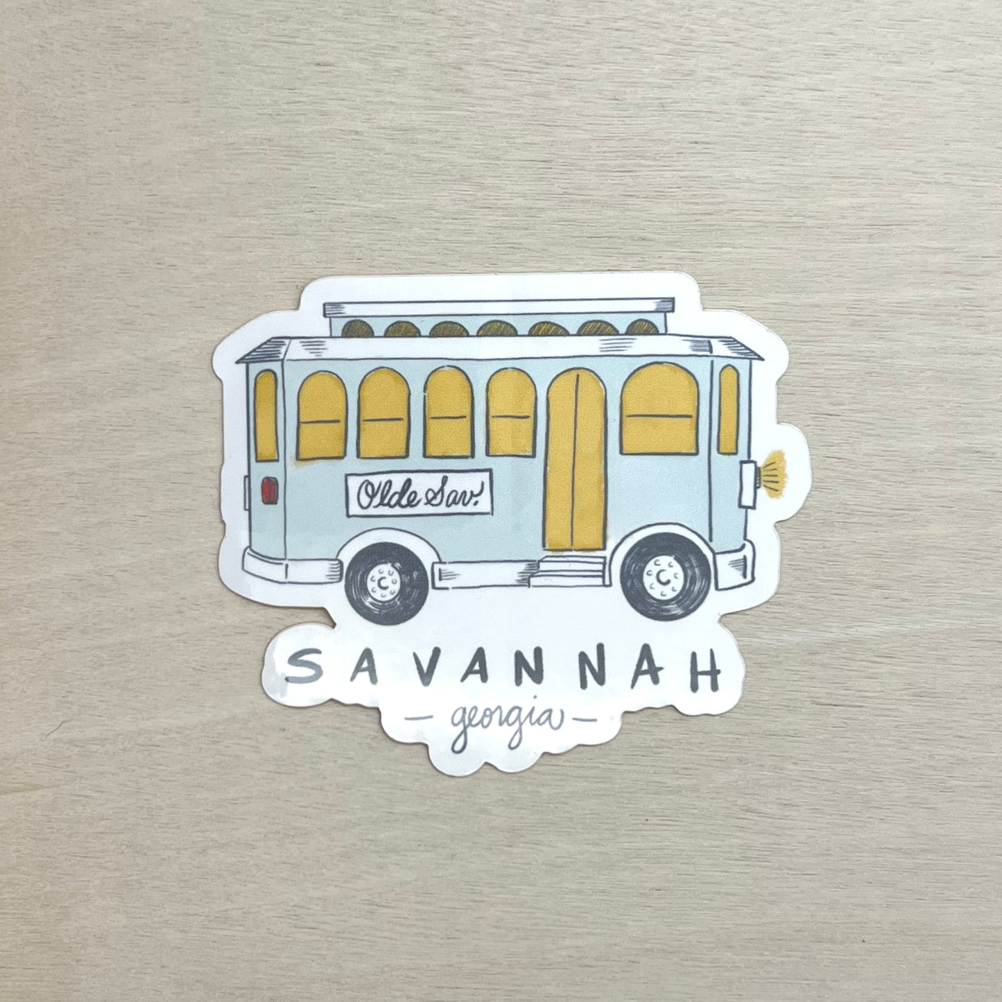 Savannah Trolley Sticker