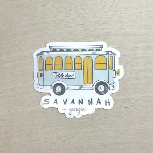 Savannah Trolley Sticker