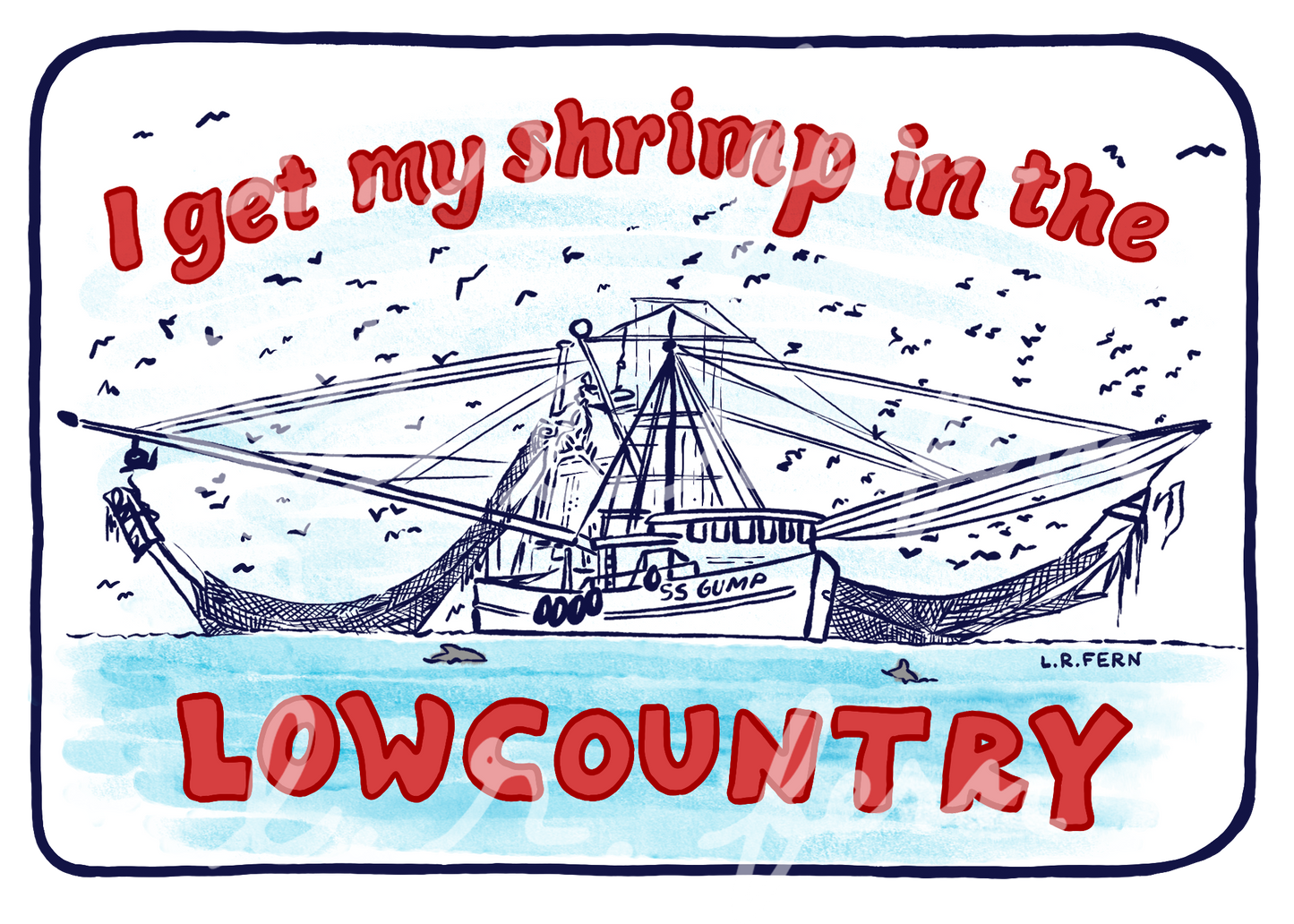 I get my Shrimp in the Lowcountry Sticker PRE-ORDER