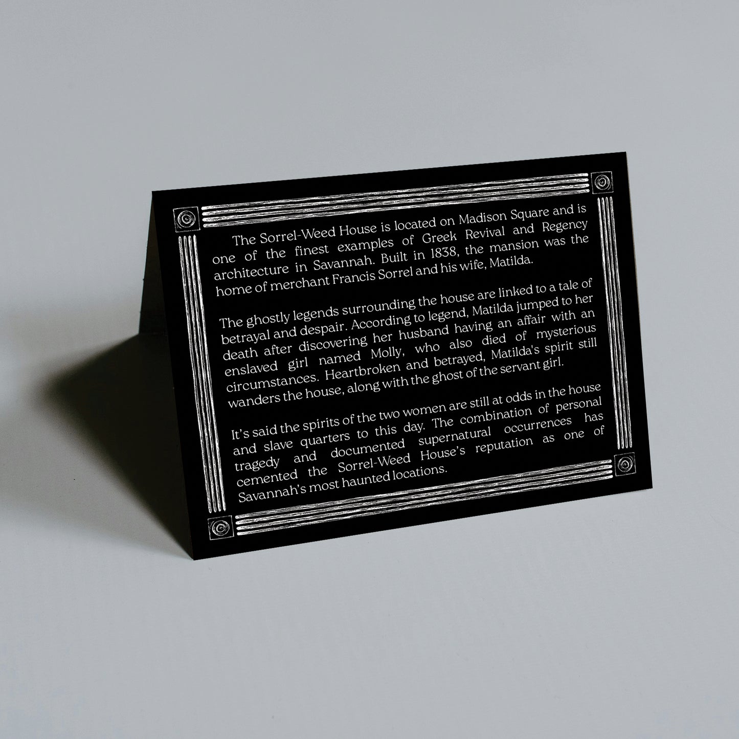 The Haunted Sorrel-Weed House Greeting Card