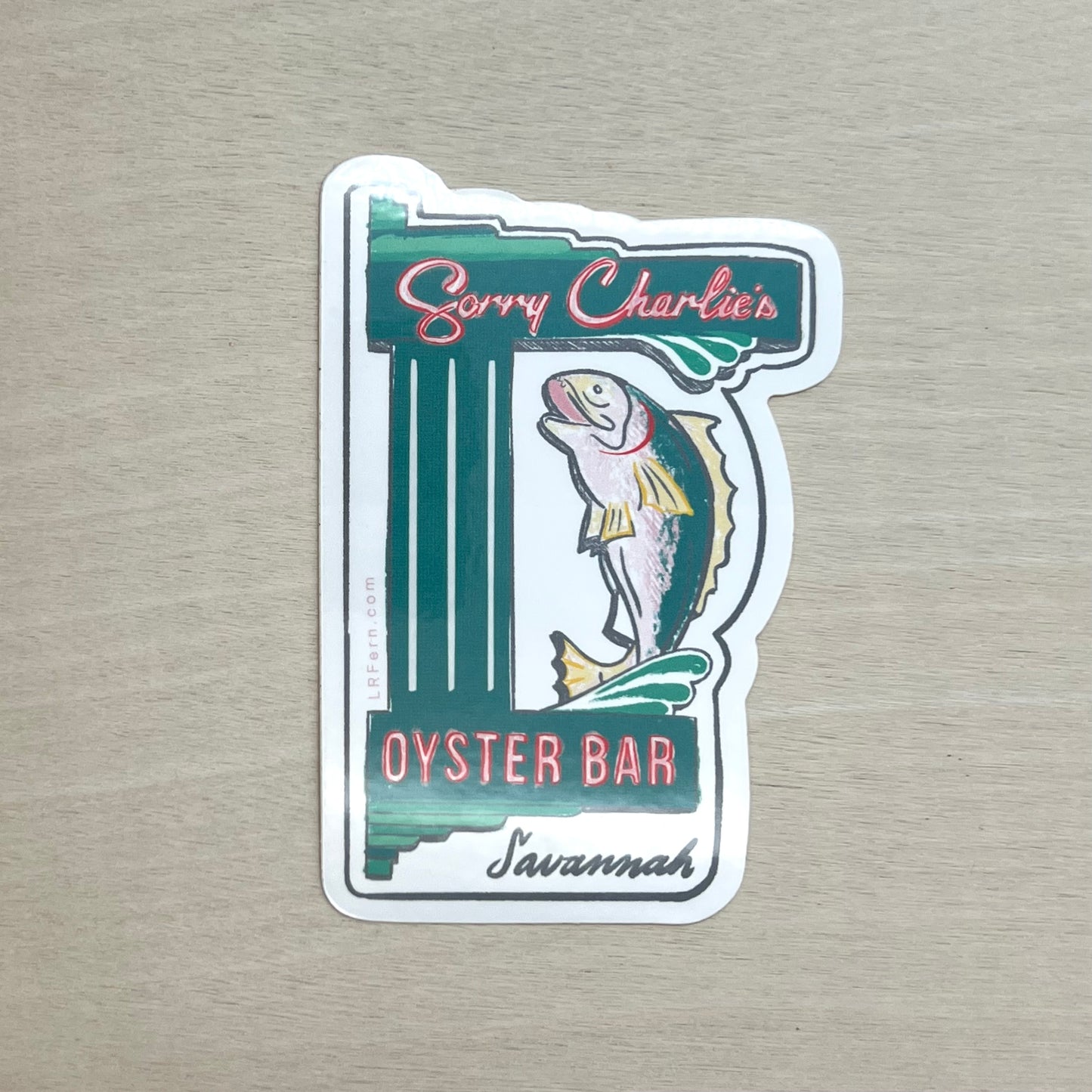 Sorry Charlie's Savannah Sticker