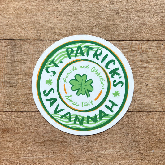 Savannah St. Patrick's Day Sticker