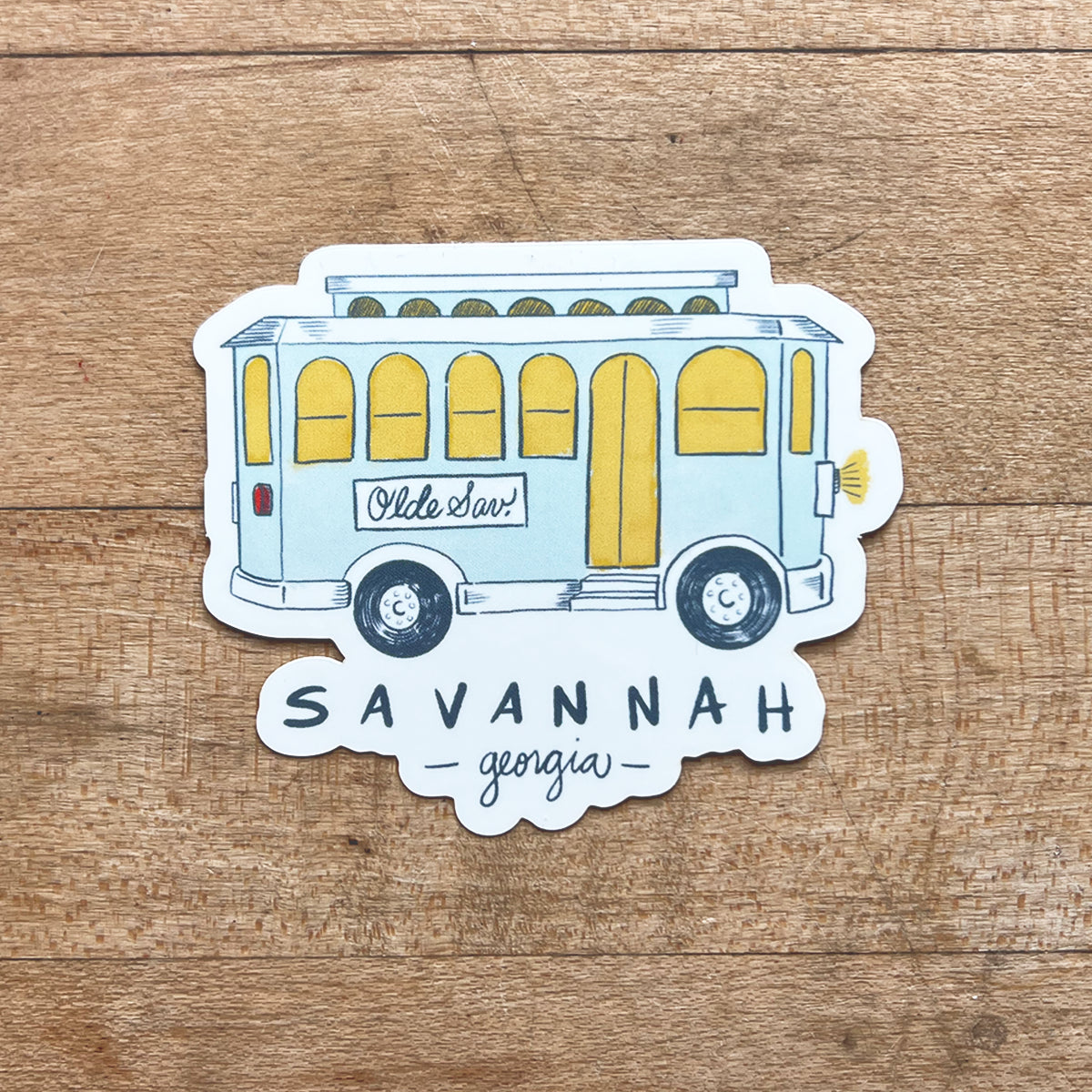 Savannah Trolley Sticker
