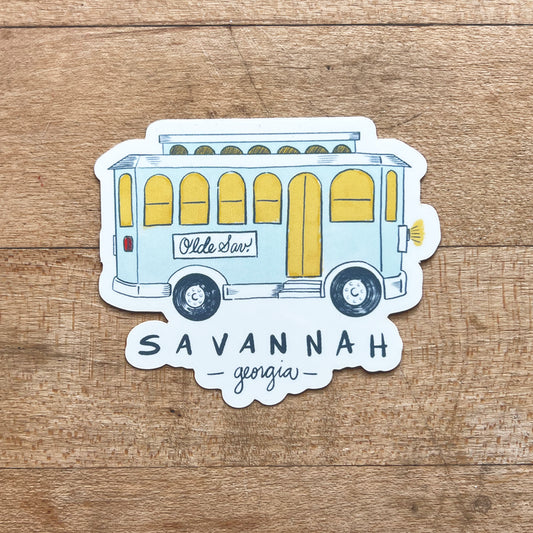 Savannah Trolley Sticker