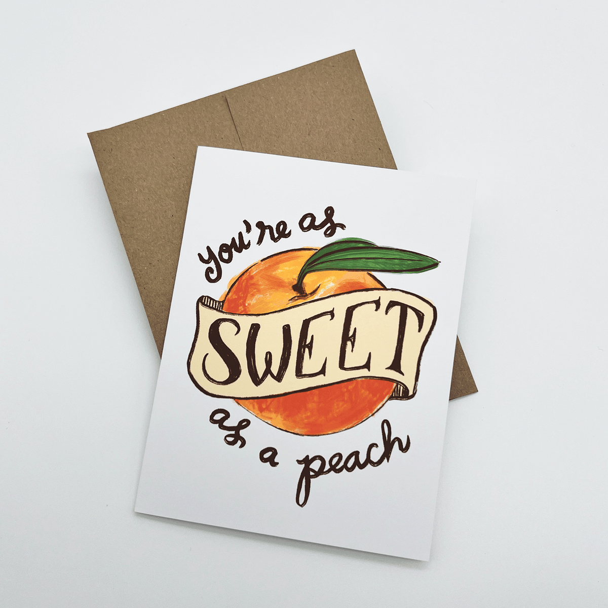 You're as Sweet as a Peach Greeting Card