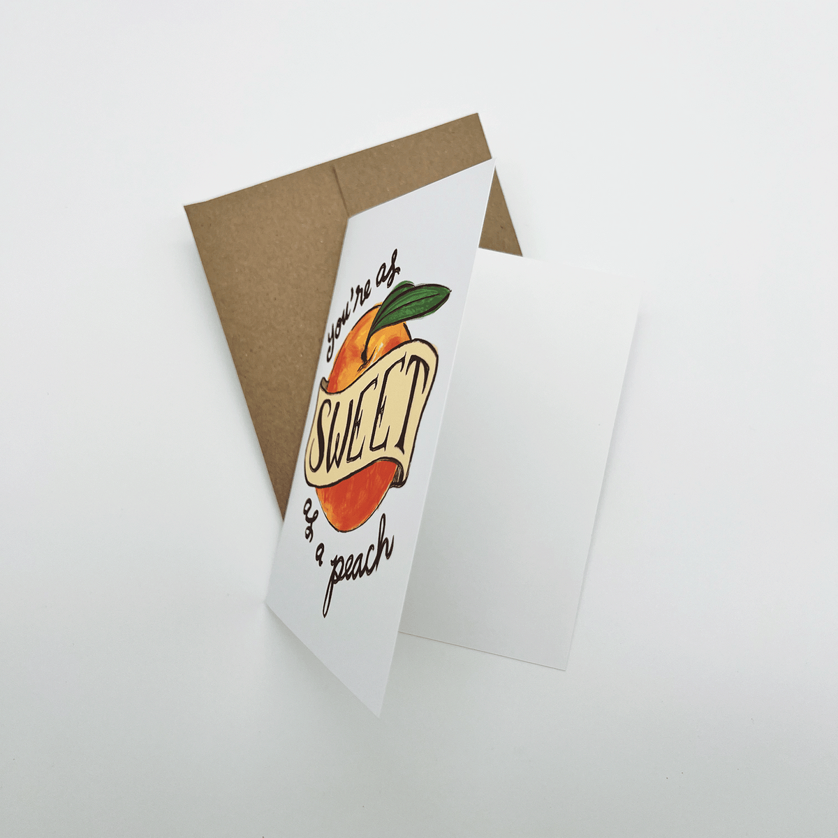 You're as Sweet as a Peach Greeting Card