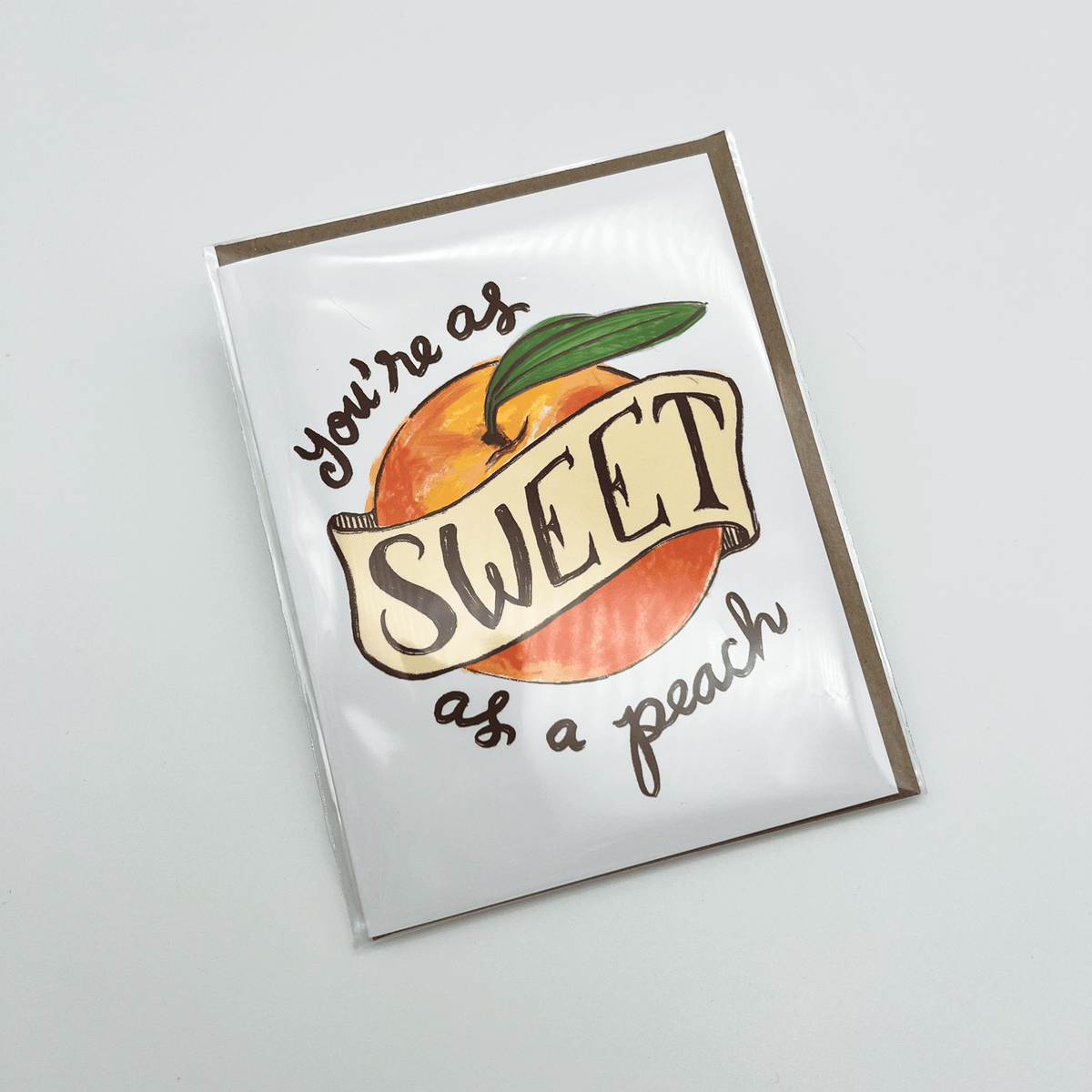 You're as Sweet as a Peach Greeting Card