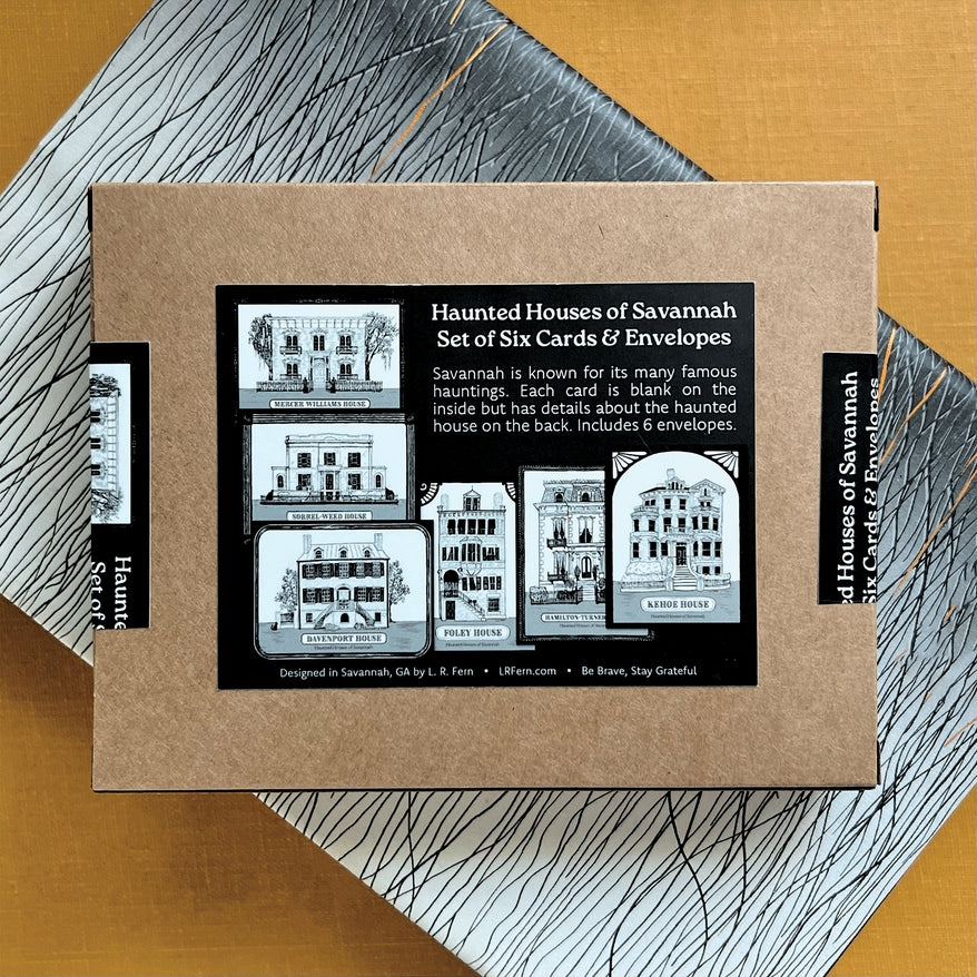 Haunted Houses of Savannah Greeting Card Set
